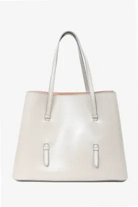 Alaia Beige Calfskin Tote with Strap