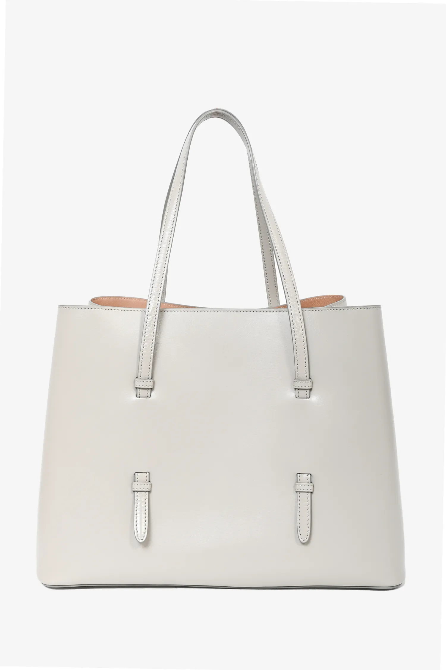 Alaia Beige Calfskin Tote with Strap