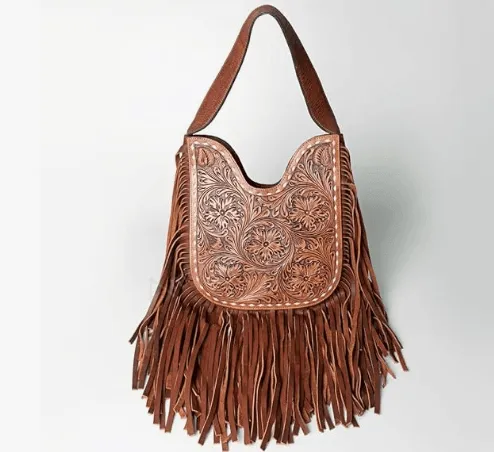 American Darling Tooled Leather Hobo Purse ADBGZ473