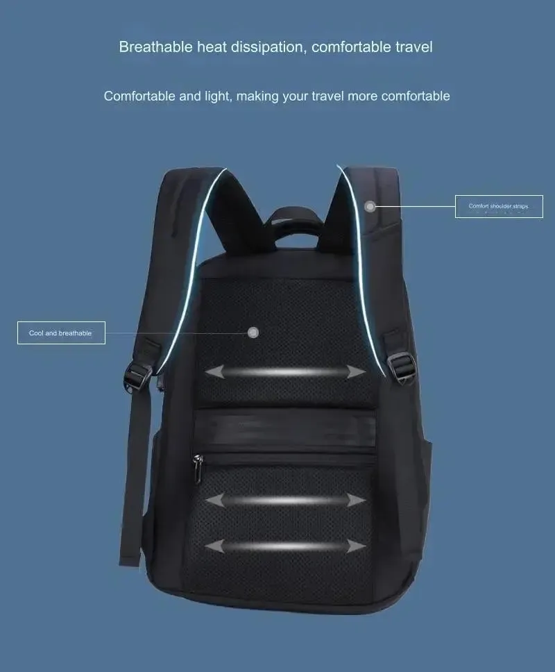 Anti-theft Business Laptop Backpack Bag for Men Women with USB Charging Port 1229