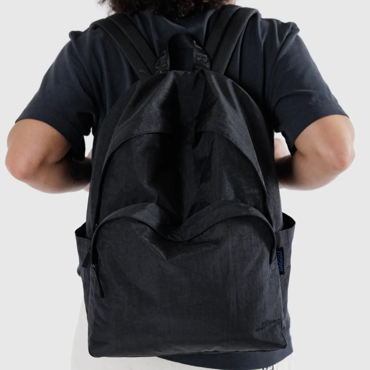 Baggu Large Nylon Backpack in Black