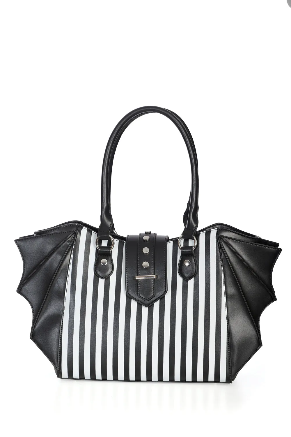 Banned Alt - Annabelle Stripped - Hand / Shoulder Bag