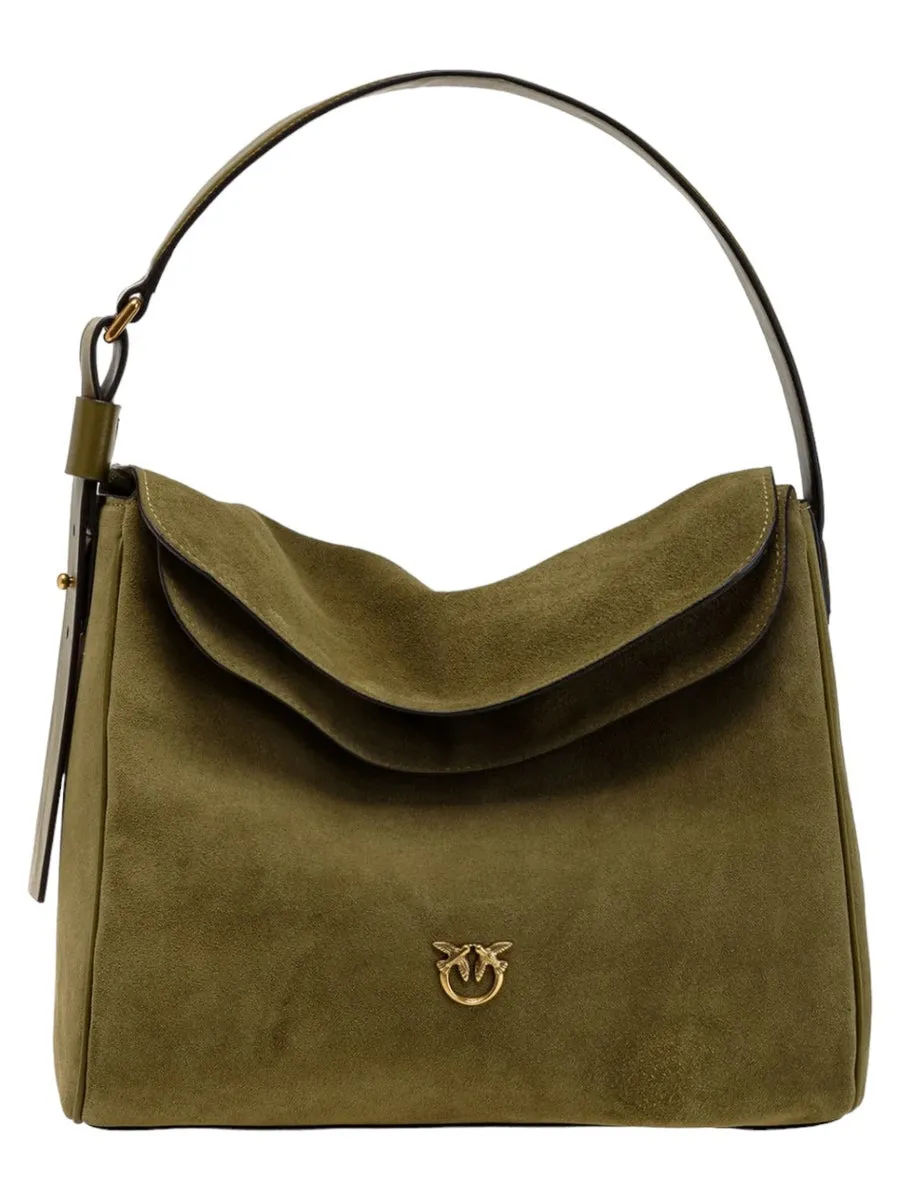 Big leaf bag hobo in suede