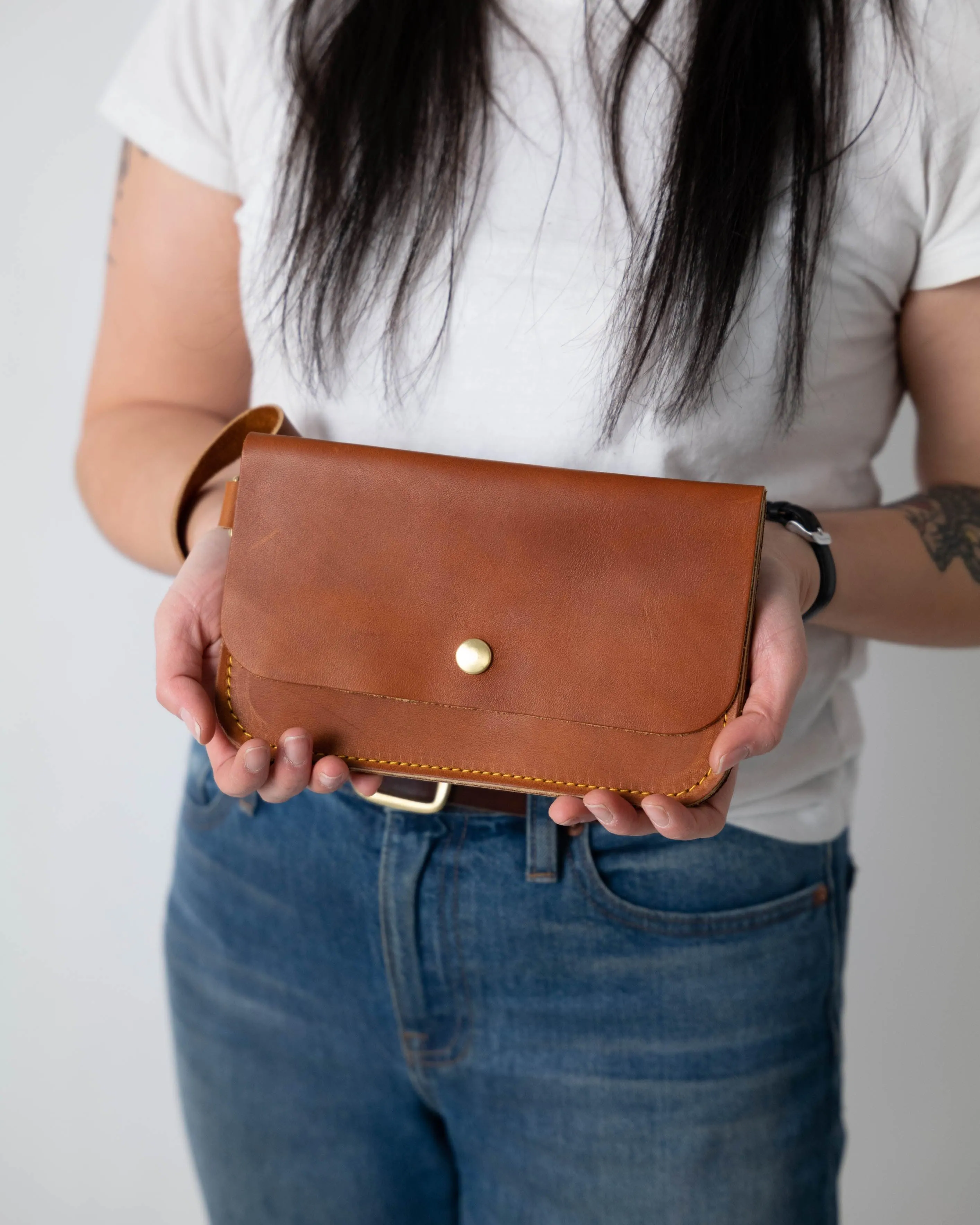 Black Cypress Wristlet Clutch