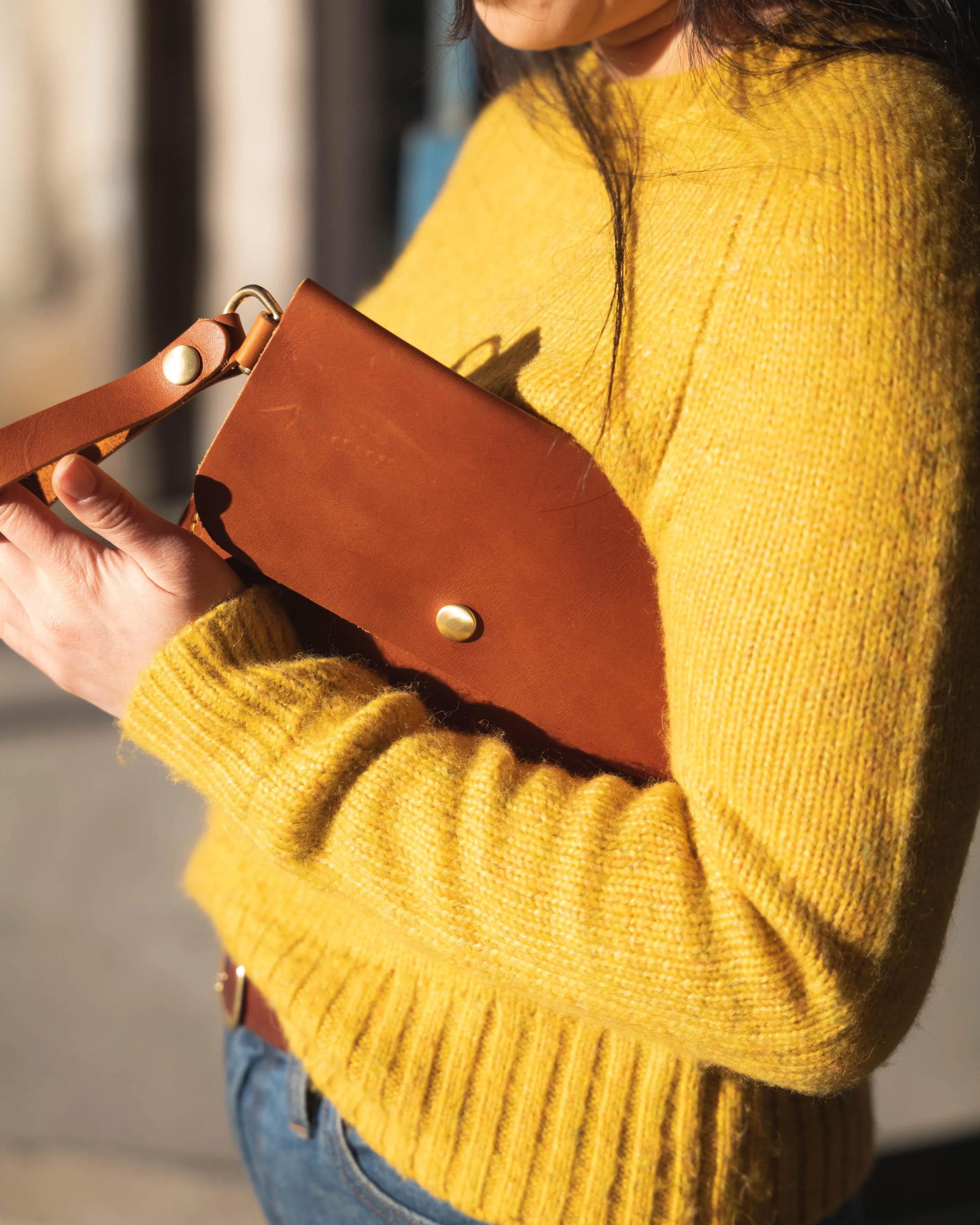 Black Cypress Wristlet Clutch