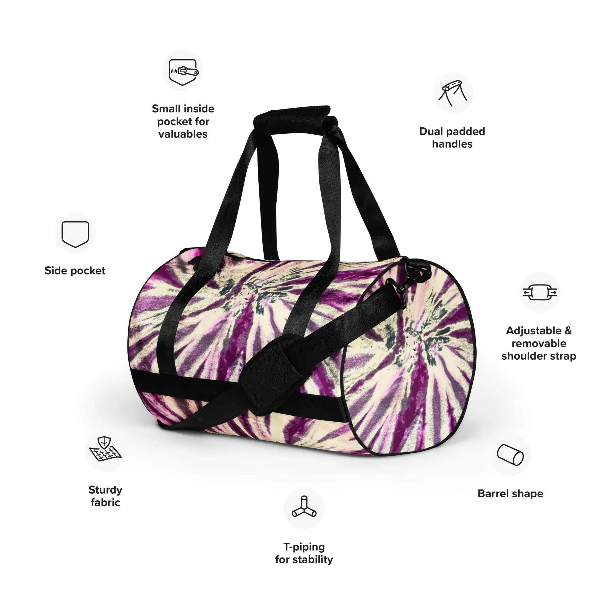 Boho Gym Sports Bag Weekender Luggage Artist Bag