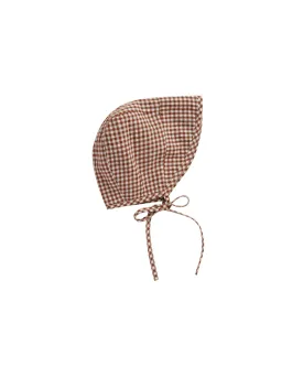 Brim Bonnet | Redwood Gingham