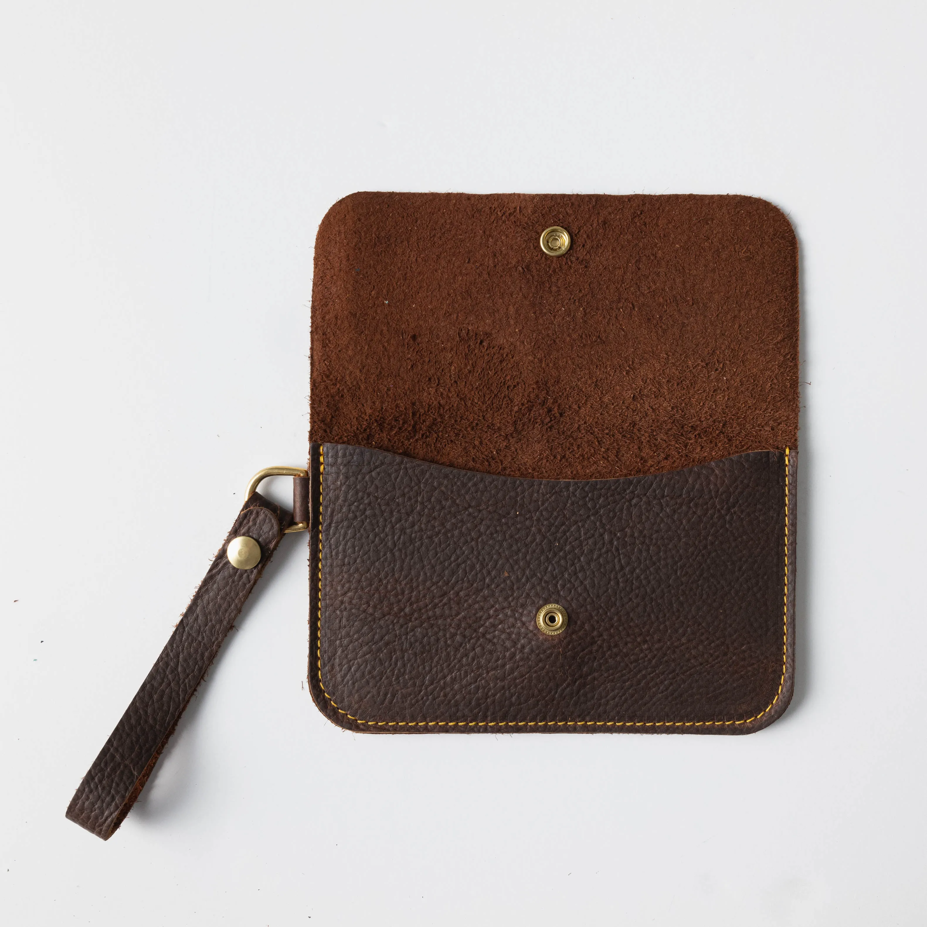 Brown Kodiak Wristlet Clutch