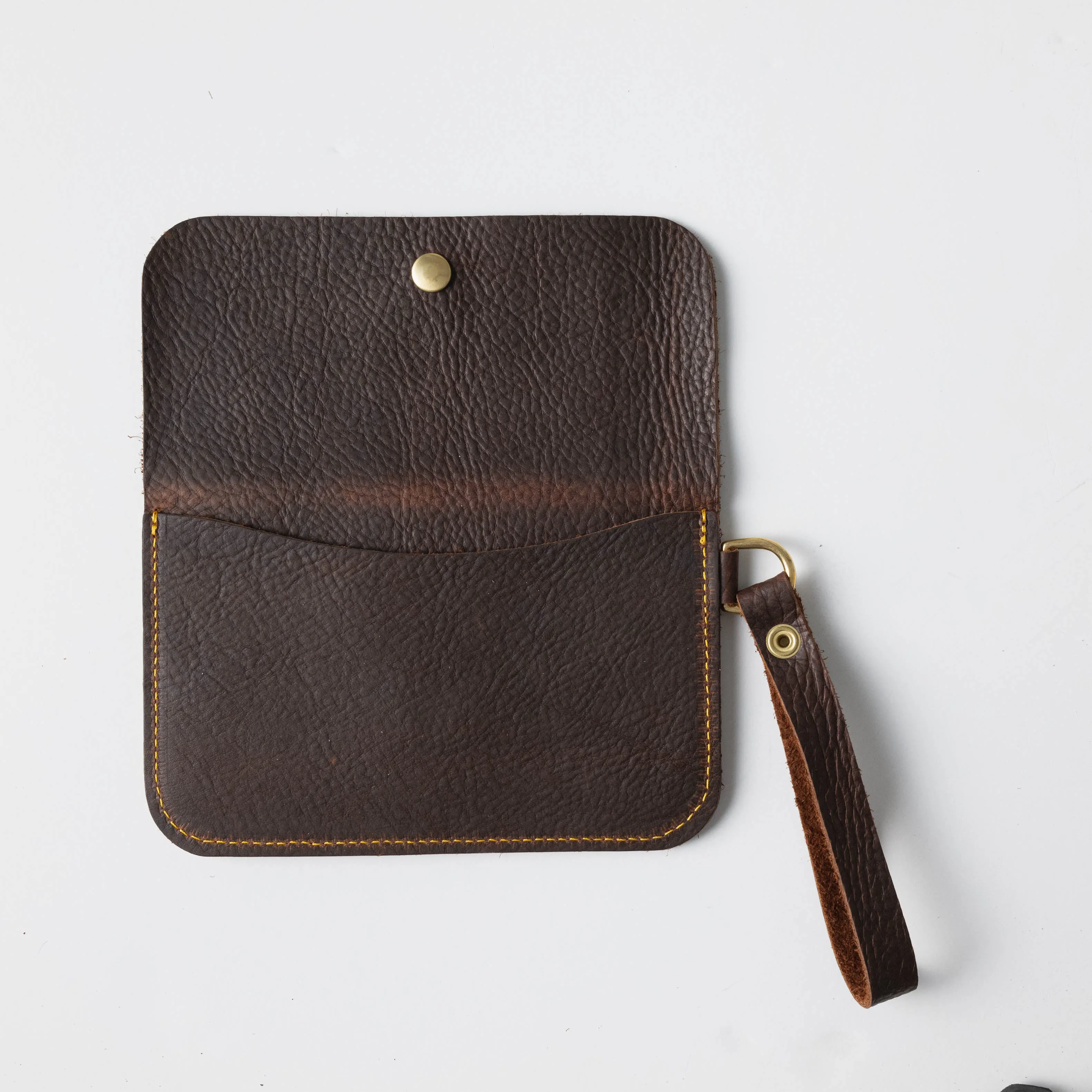 Brown Kodiak Wristlet Clutch