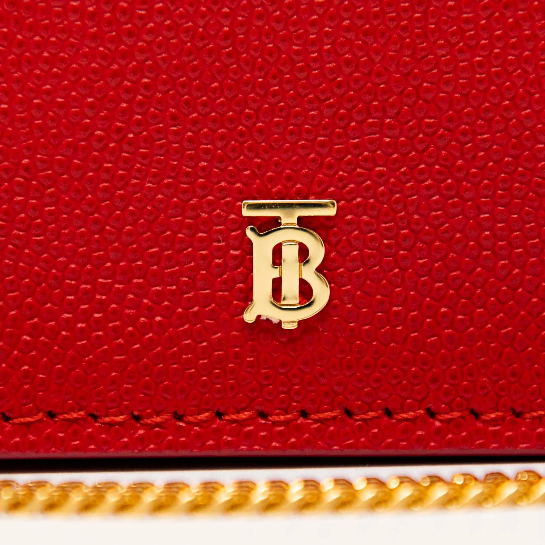 Burberry Red Card Holder On Chain