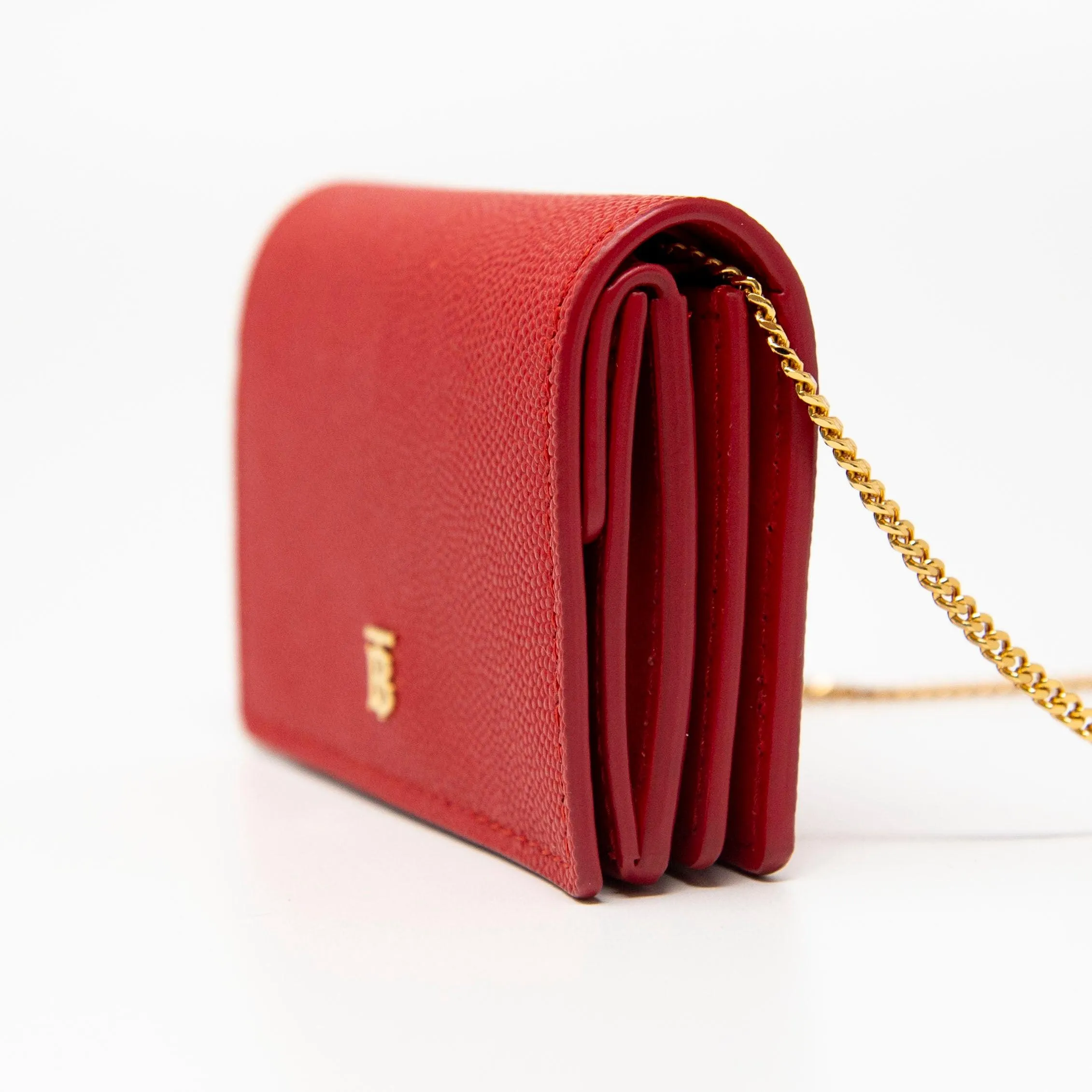 Burberry Red Card Holder On Chain