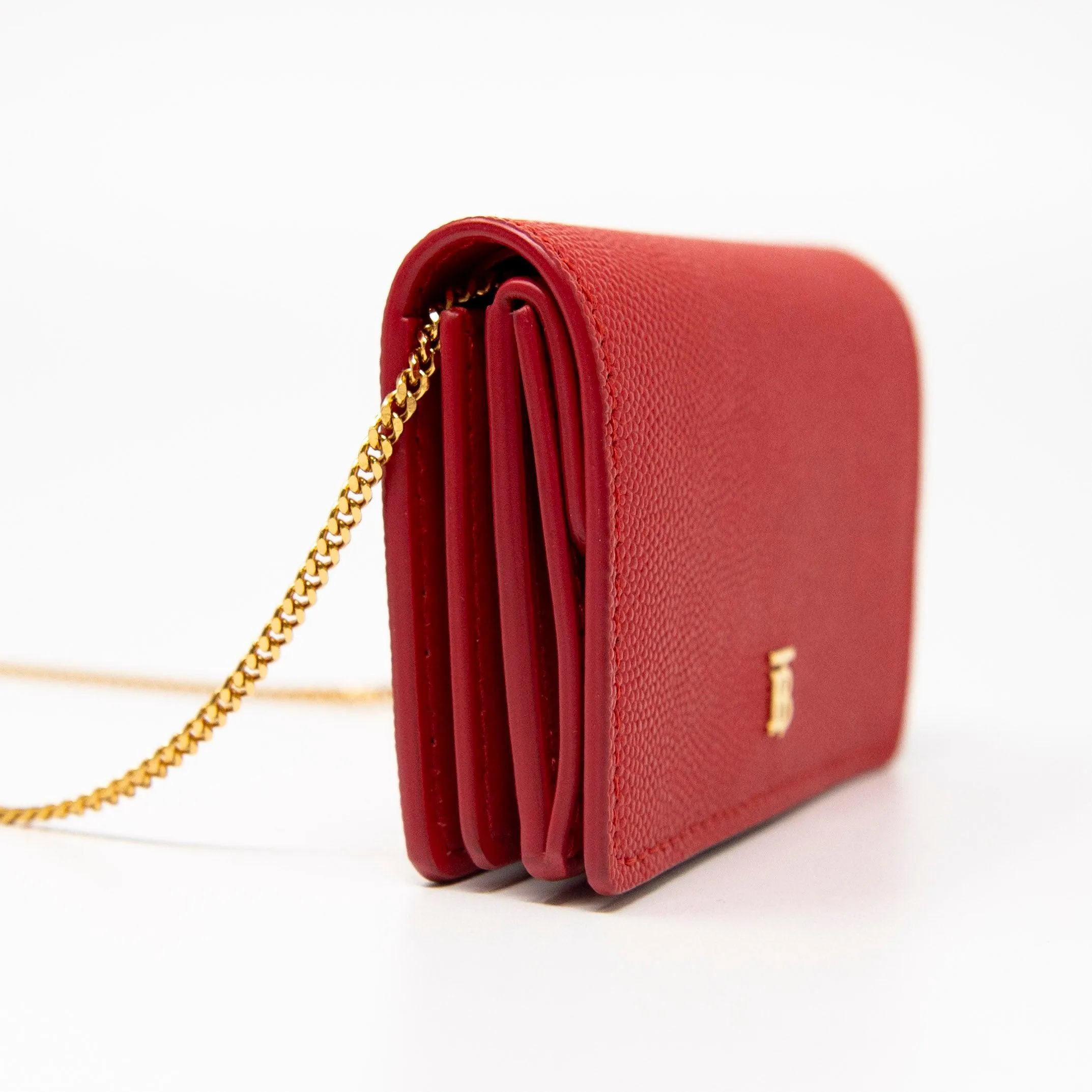 Burberry Red Card Holder On Chain