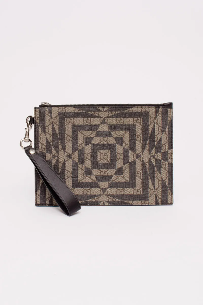 CALEIDO MONOGRAM CLUTCH