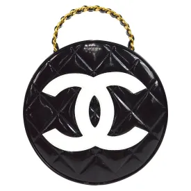 CHANEL 1994-1996 Round Vanity Handbag 46441