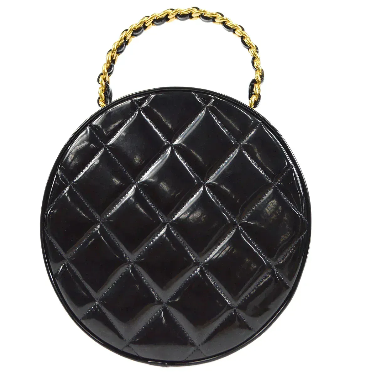 CHANEL 1994-1996 Round Vanity Handbag 46441