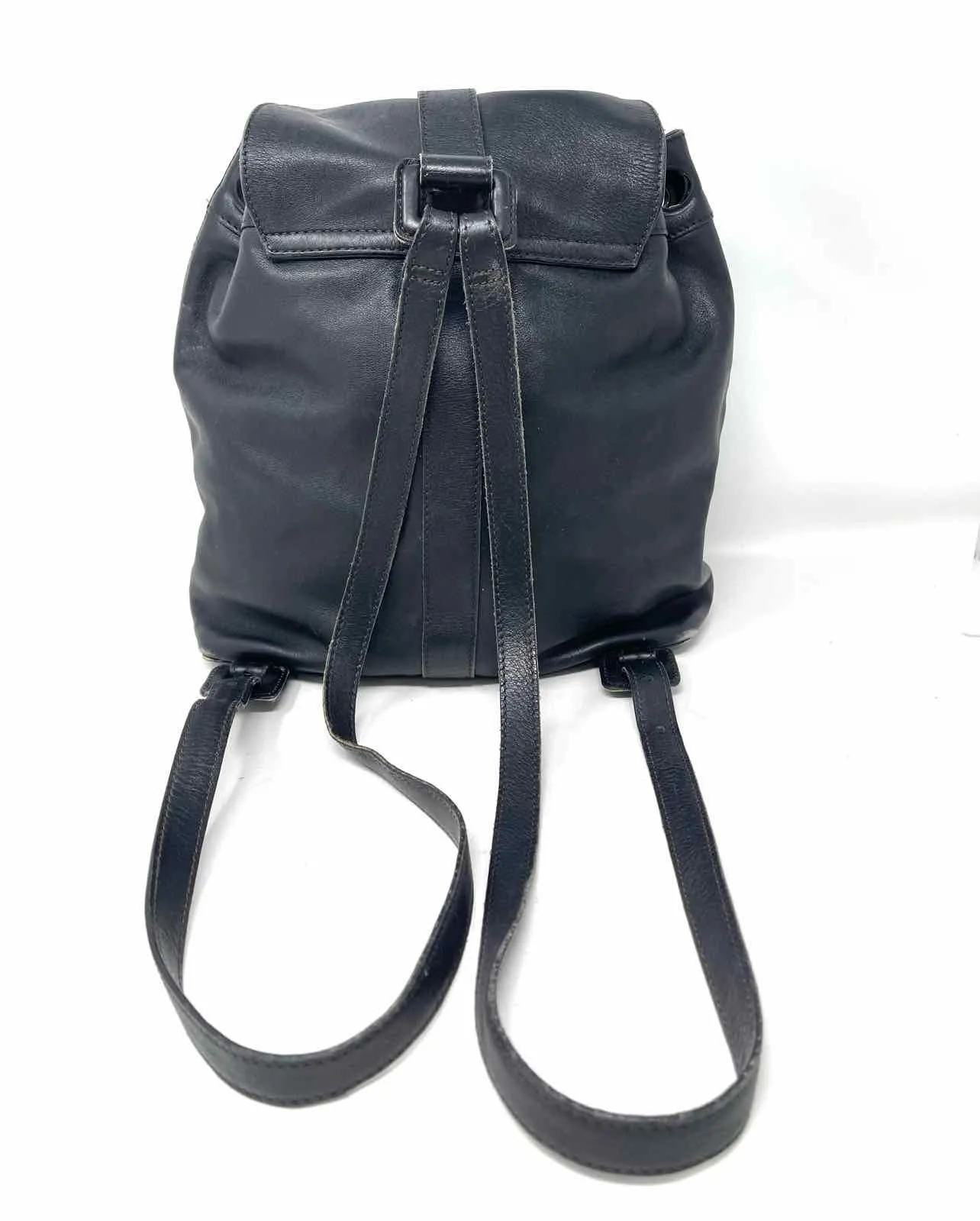 Chanel Black Drawstring Leather AS IS Designer BackPack