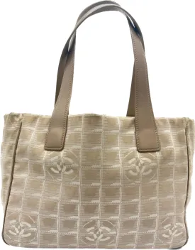 Chanel Nylon Travel Line Tote Ivory Handbag