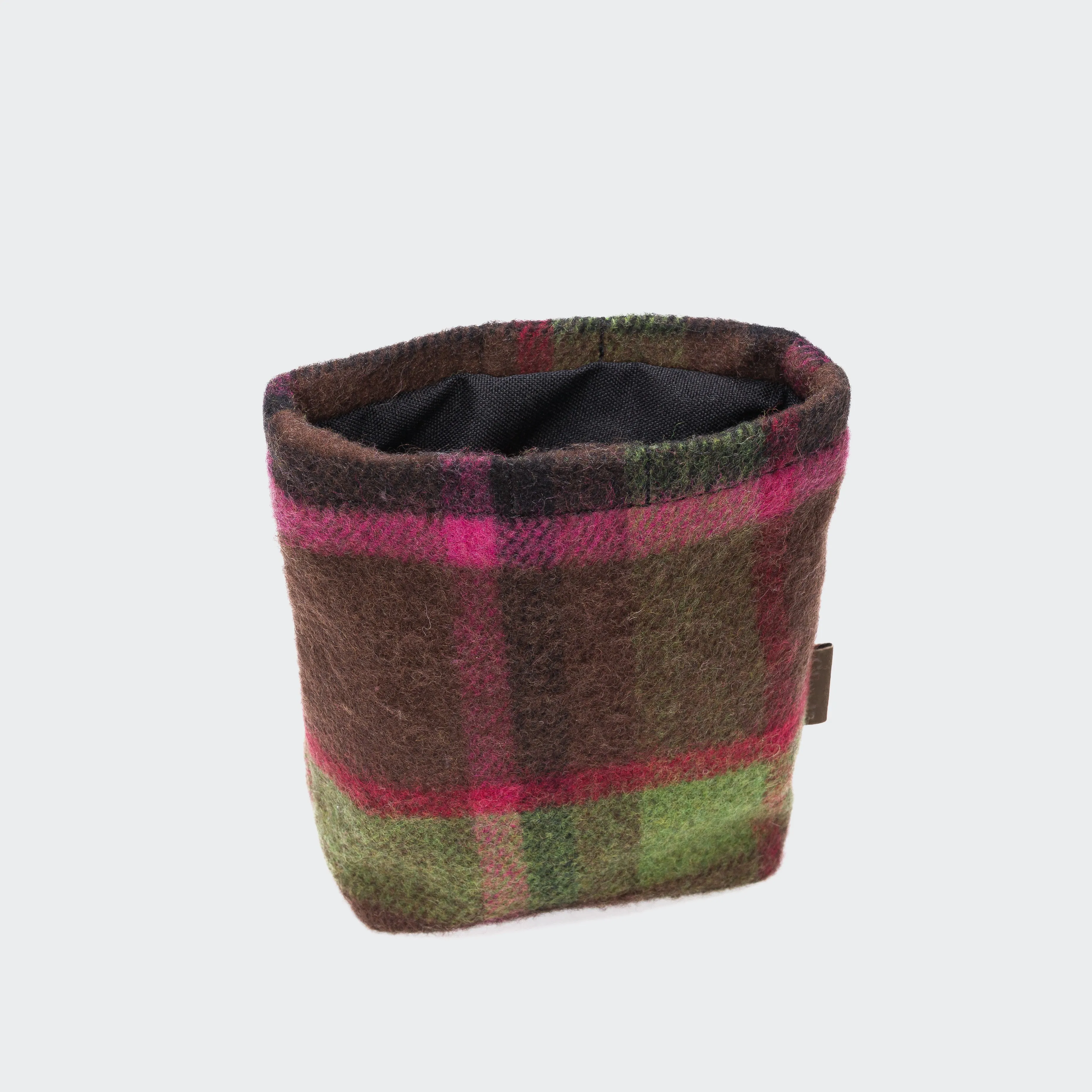 Cloud7: Dog Treat Bag in Plaid Pink