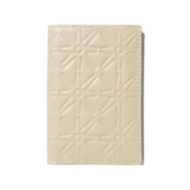 COMME des GARÇONS SA640E Embossed Leather Wallet / Off White