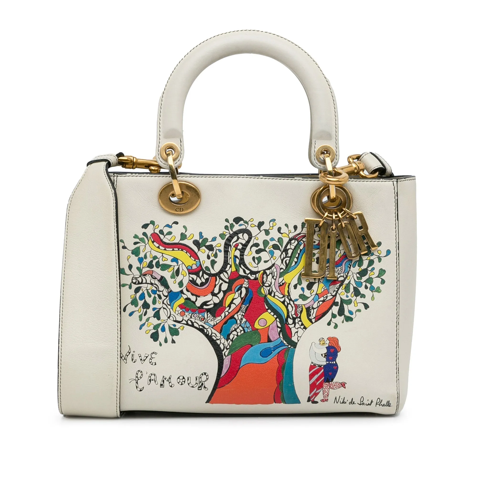 Dior x Niki de Saint Phalle Lady Dior Medium White