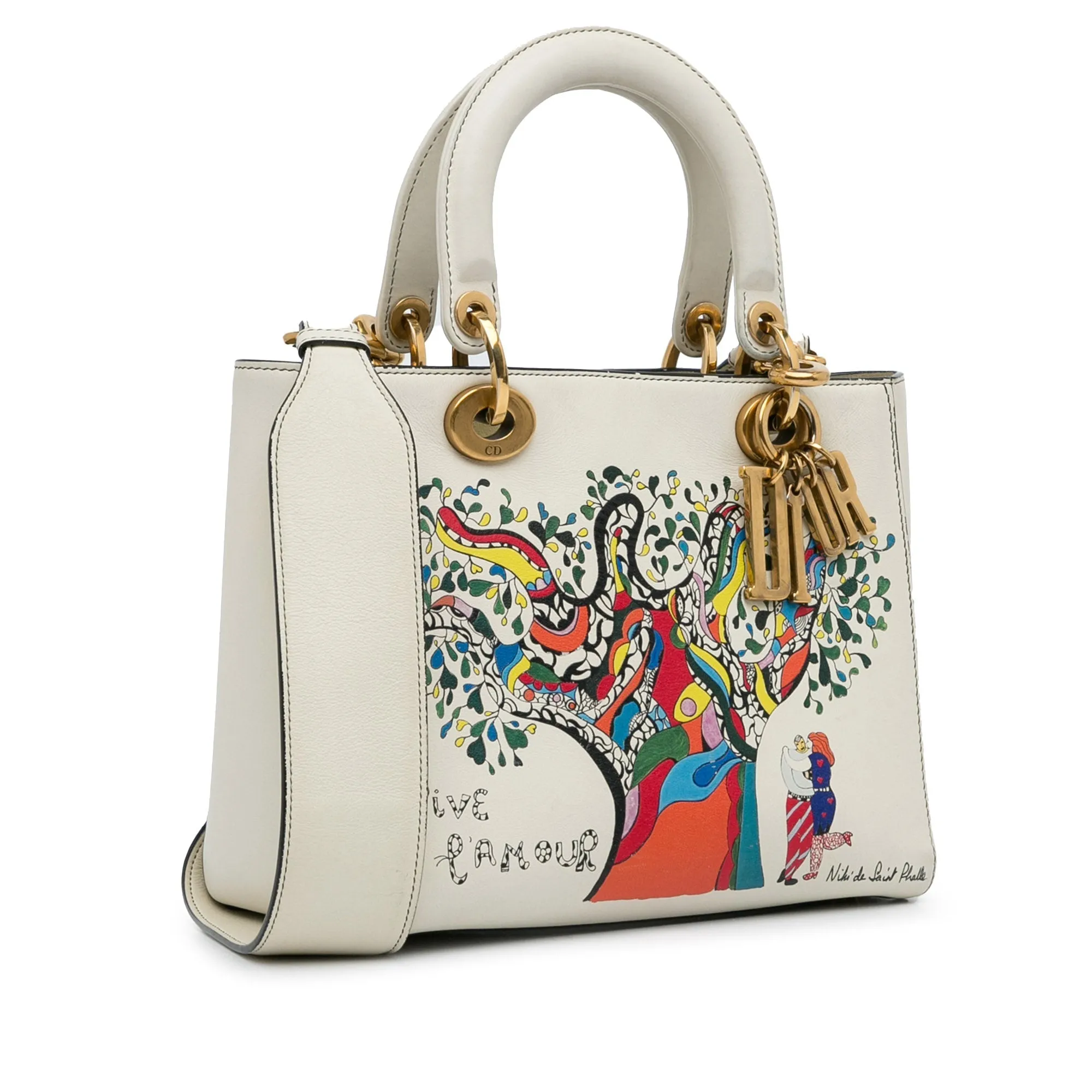 Dior x Niki de Saint Phalle Lady Dior Medium White