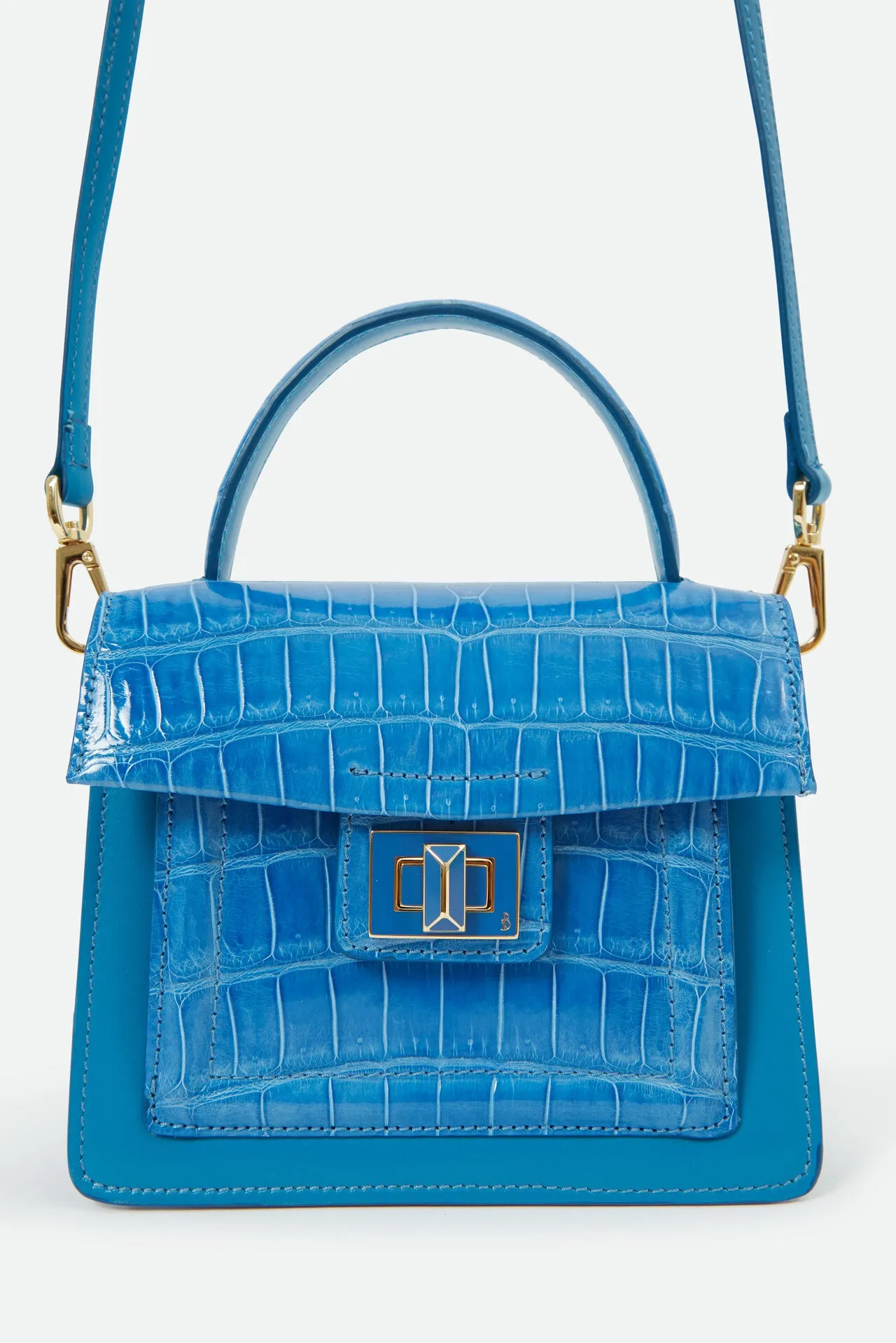 DIVINA SMALL HANDBAG IN MEDITERRANEAN BLUE