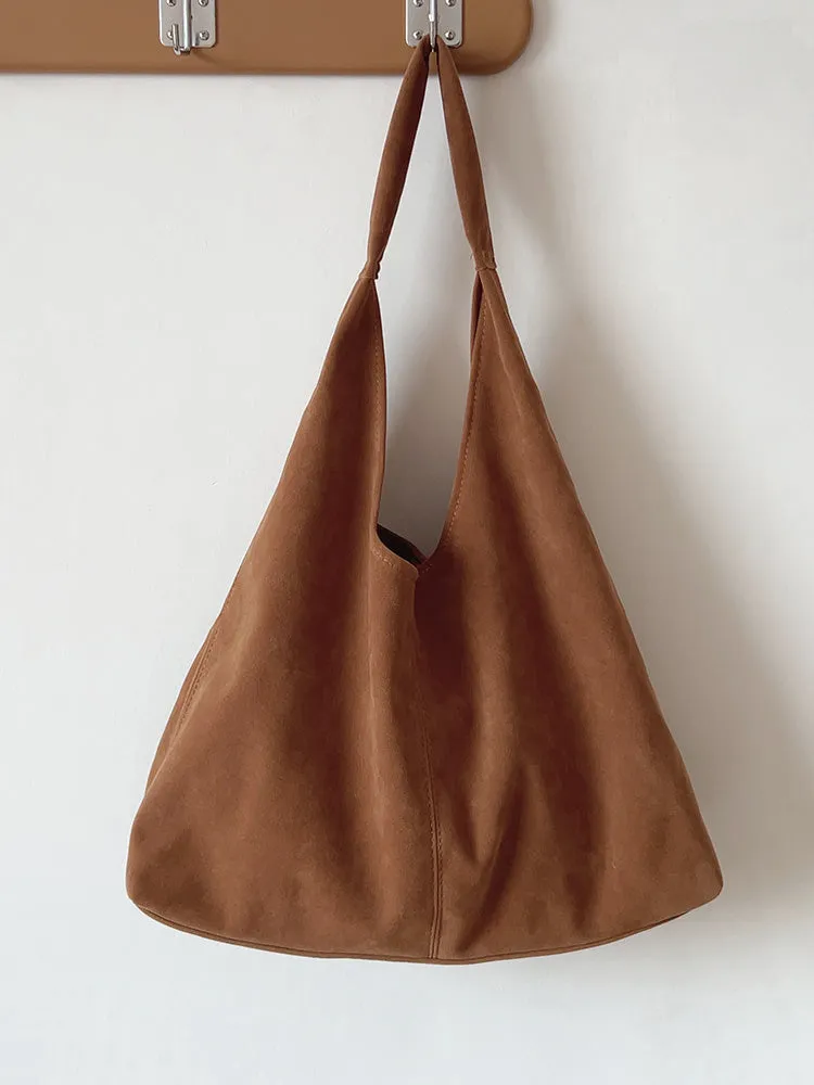 Elena Handbags Soft Suede Shoulder Bag