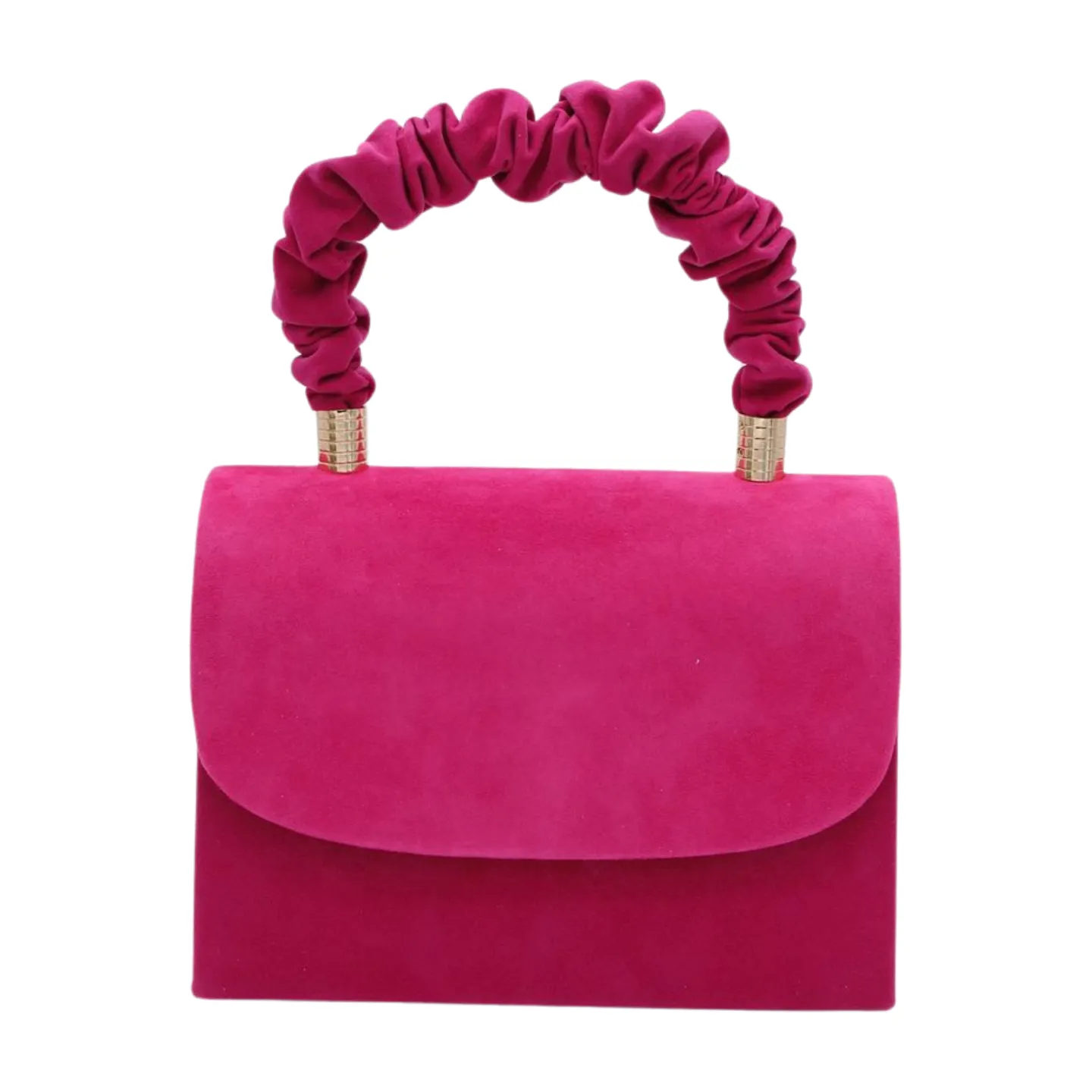 FABUCCI Fuchsia Pink Suede  Handbag