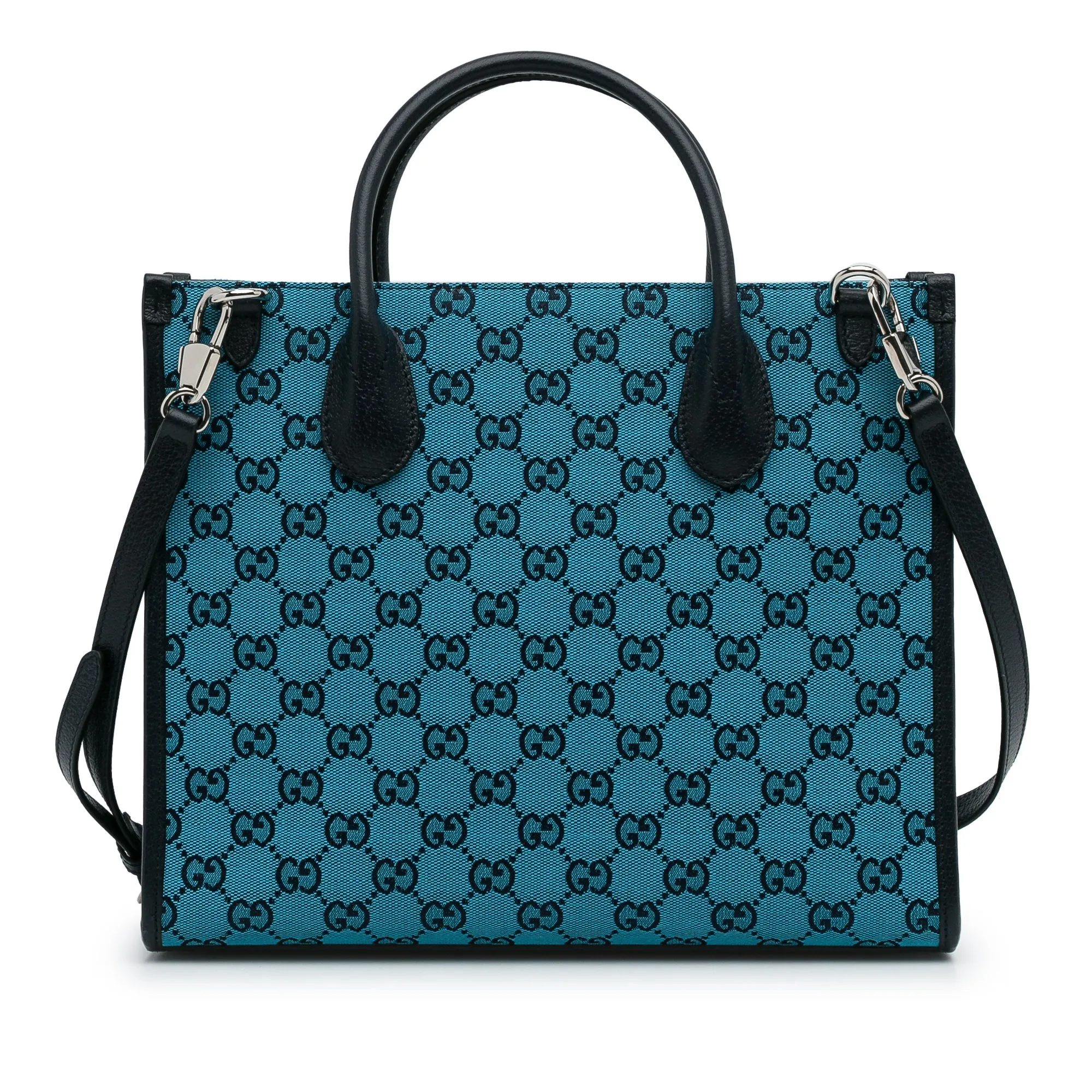 Gucci Tote Bag Blue GG Canvas