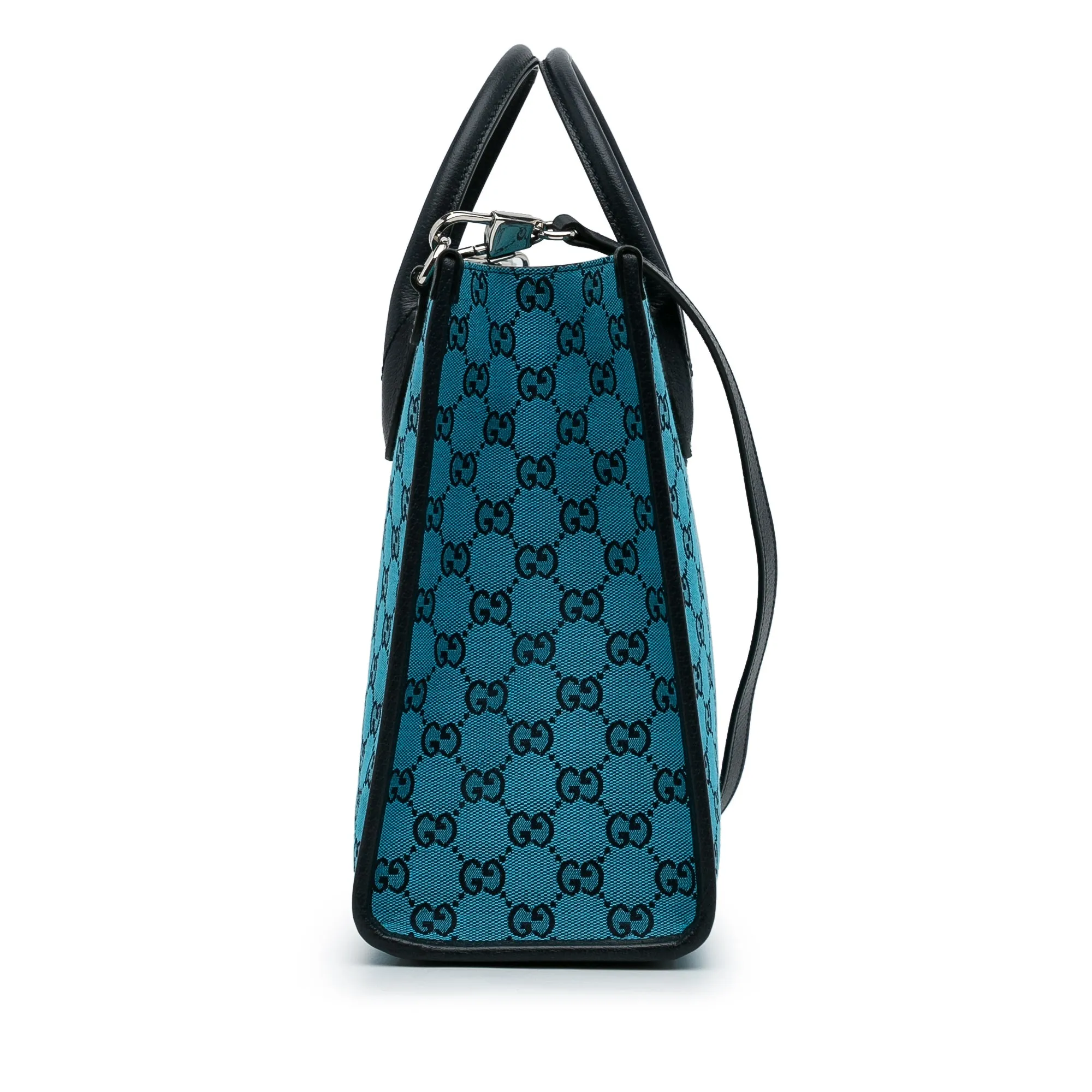 Gucci Tote Bag Blue GG Canvas