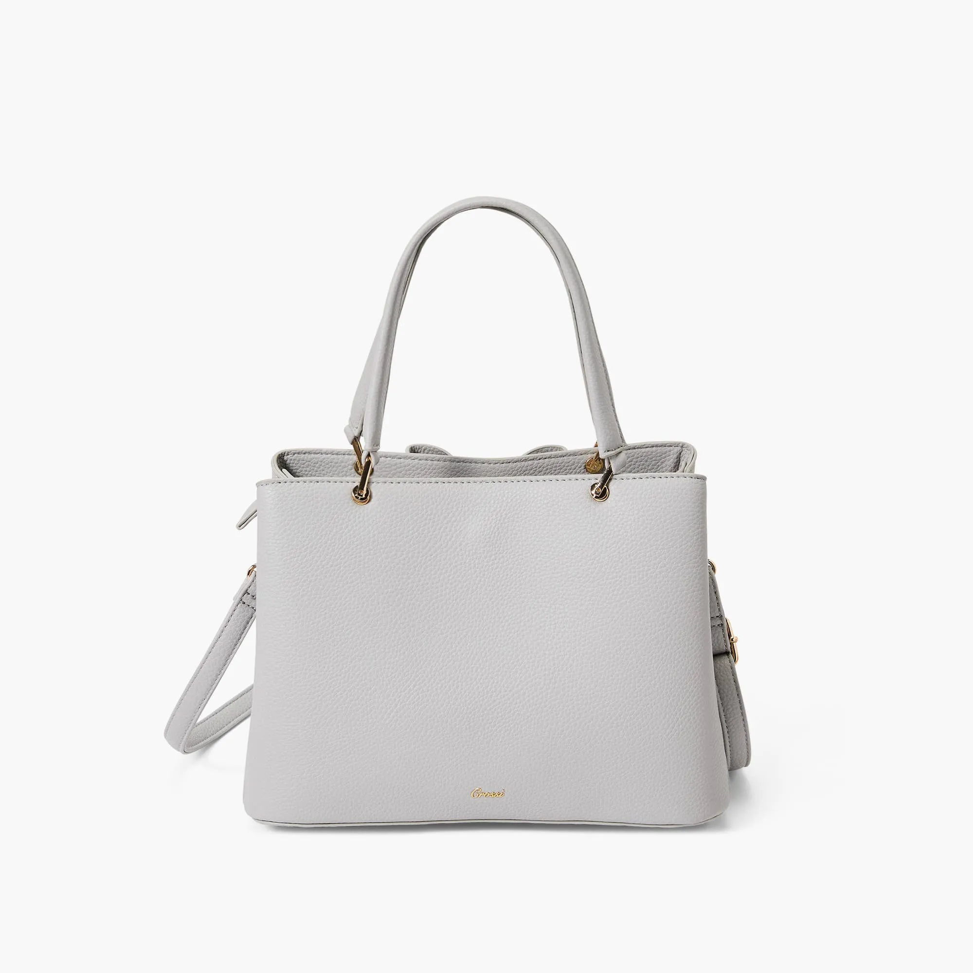 Instant Shipping! Jenna Bow Satchel: Light Grey