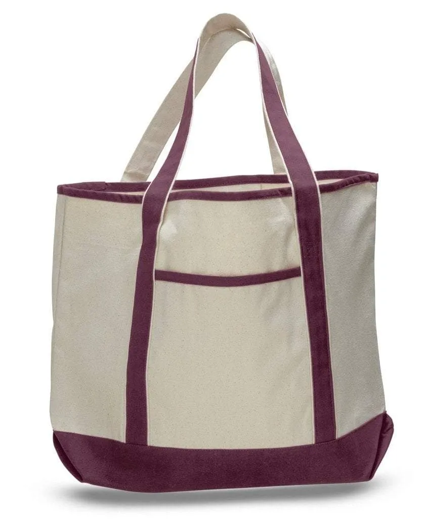 Jumbo Size Heavy Canvas Deluxe Tote Bag