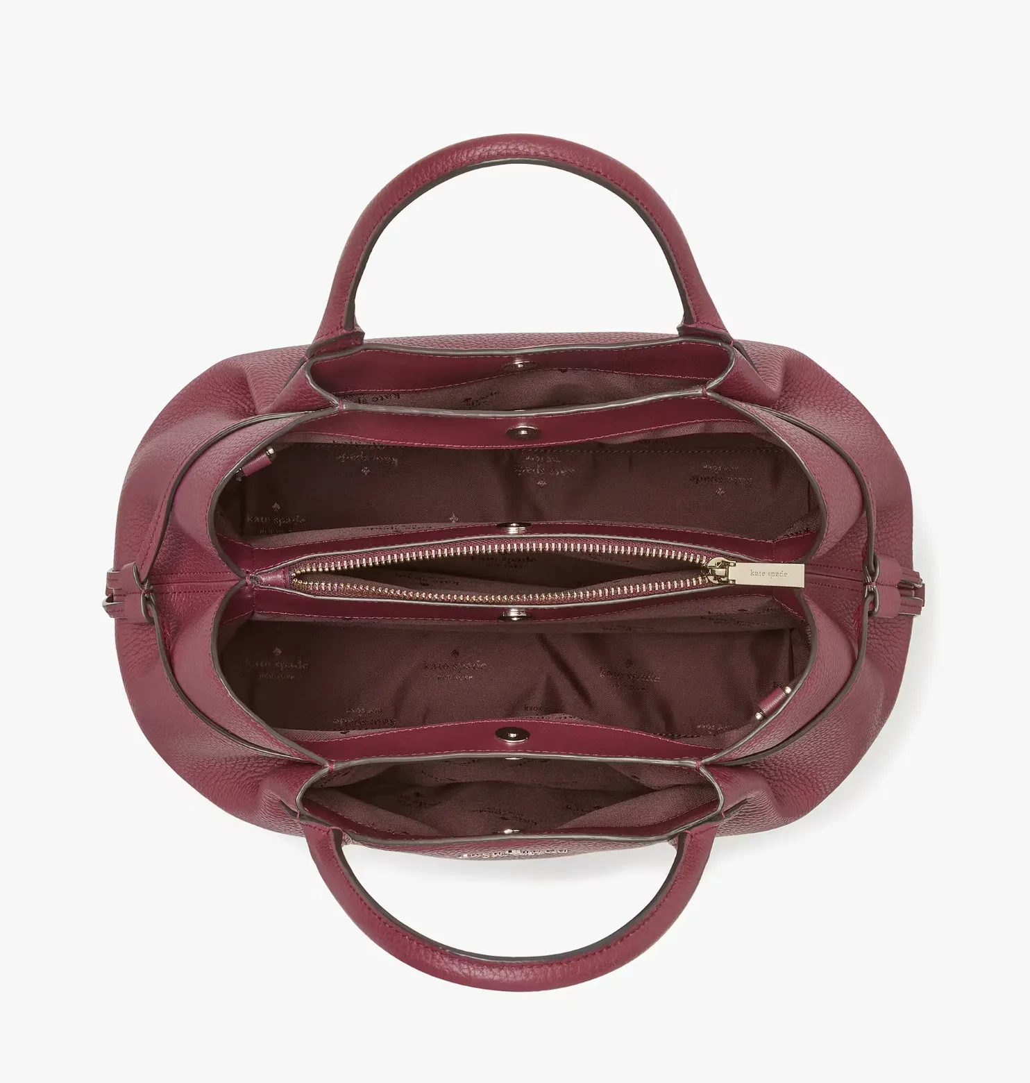 Kate Spade Dumpling Small Satchel In Blackberry Preserves