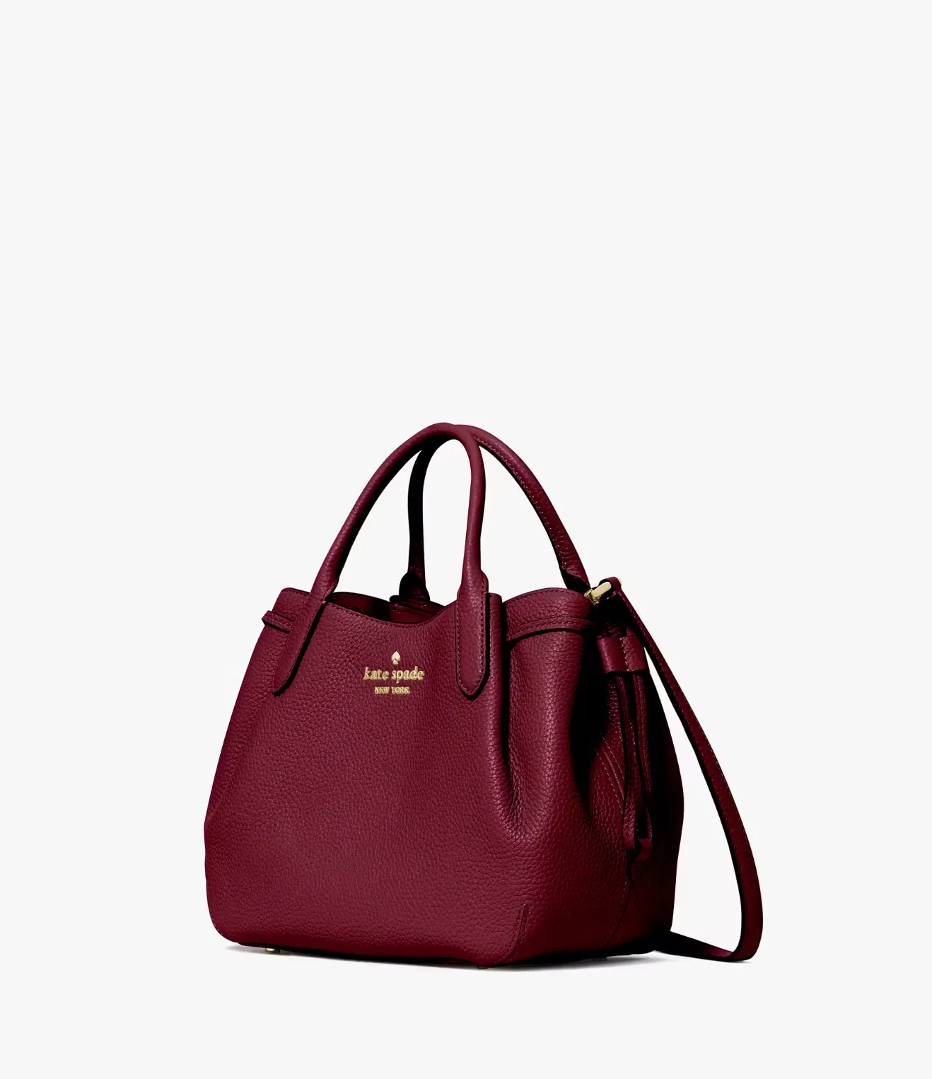 Kate Spade Dumpling Small Satchel In Blackberry Preserves