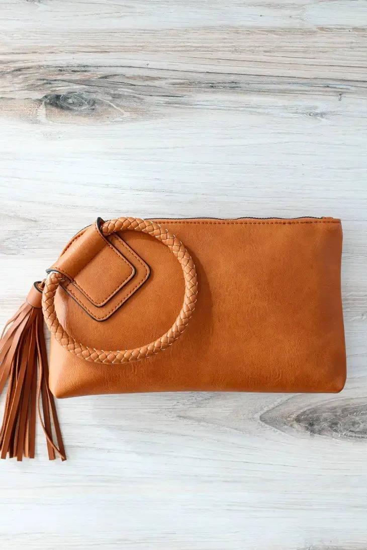 Kayla Tassel Wristlet Clutch