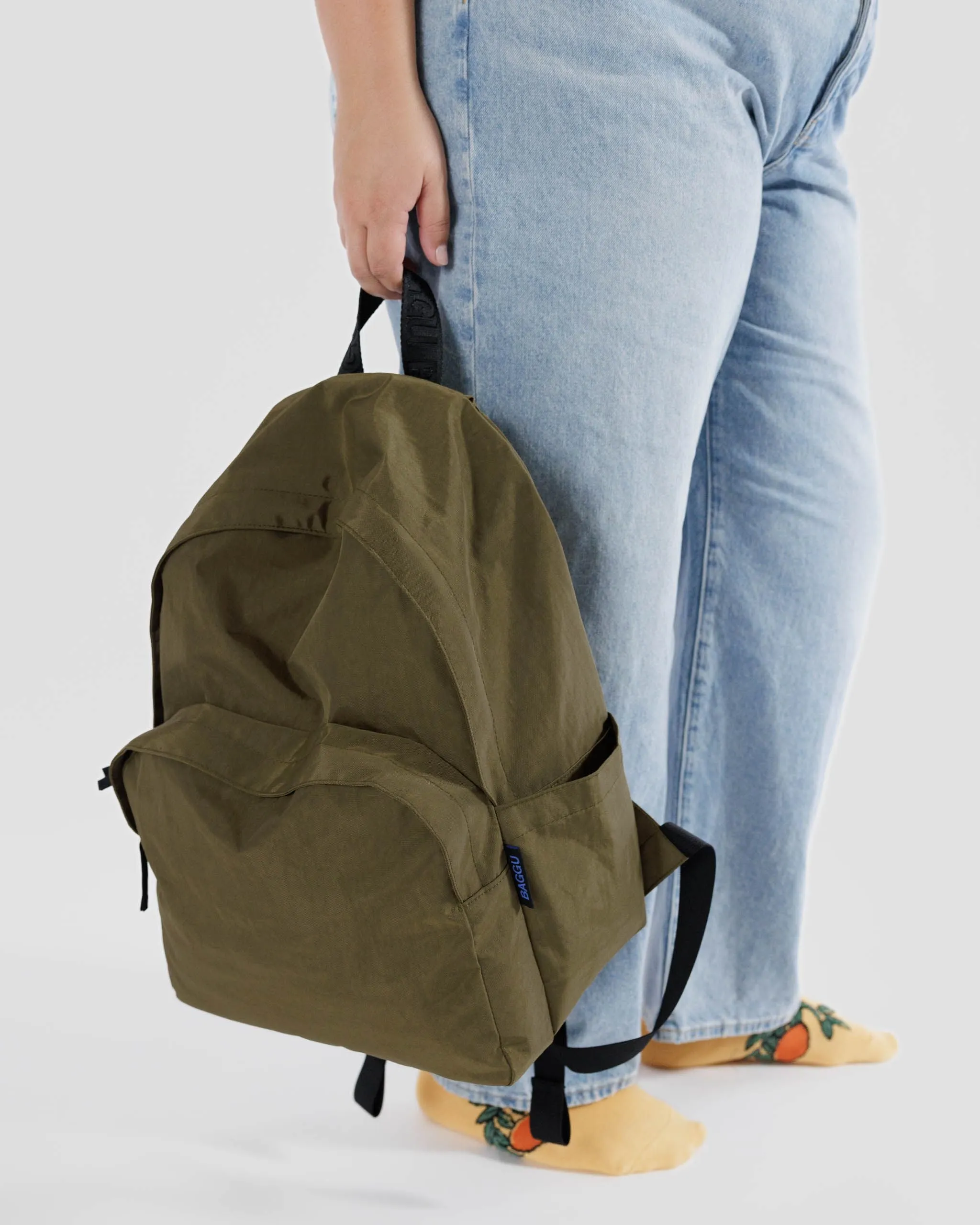 Large Nylon Backpack - Seaweed