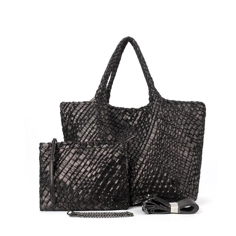 London Large Woven Tote - Bronze (Restocks Mid Sept)