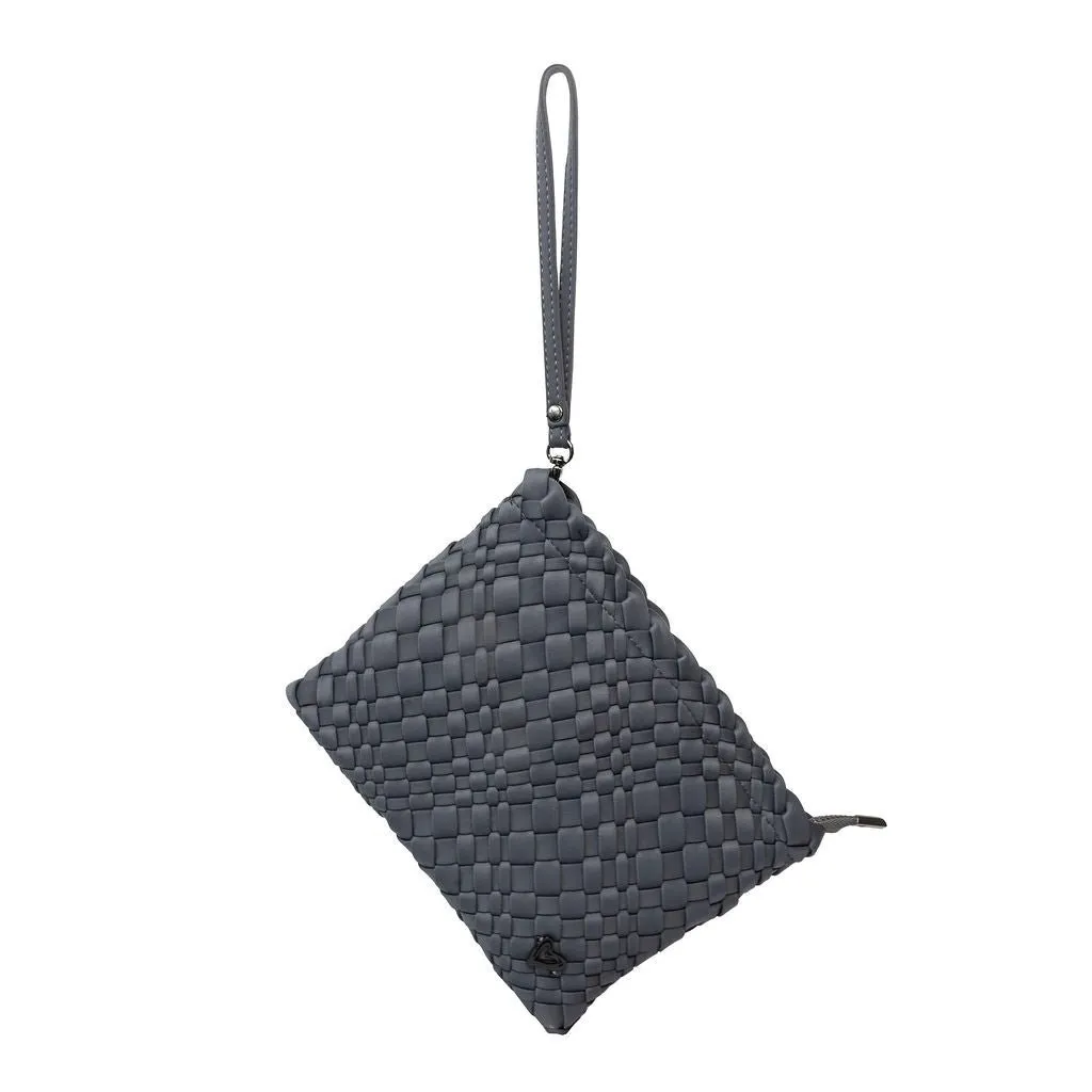 London Large Woven Tote - Charcoal