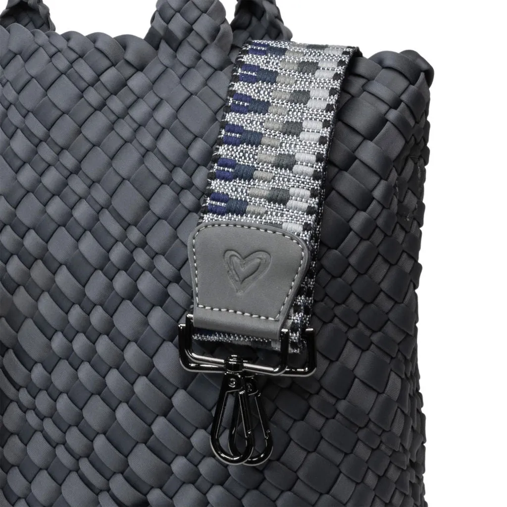 London Large Woven Tote - Charcoal