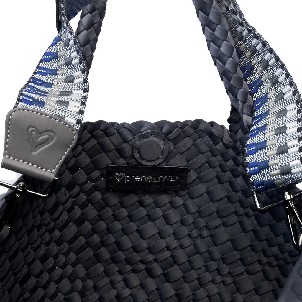 London Large Woven Tote - Charcoal