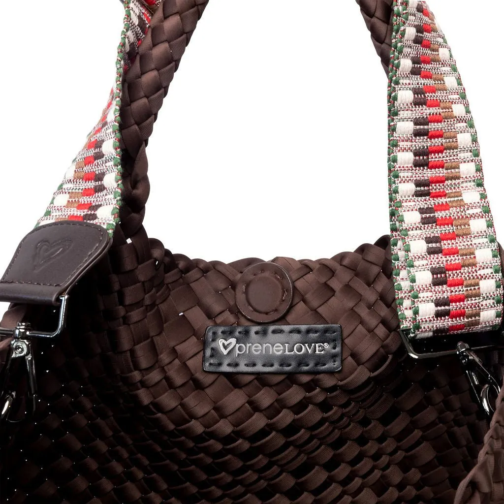 London Large Woven Tote - Espresso