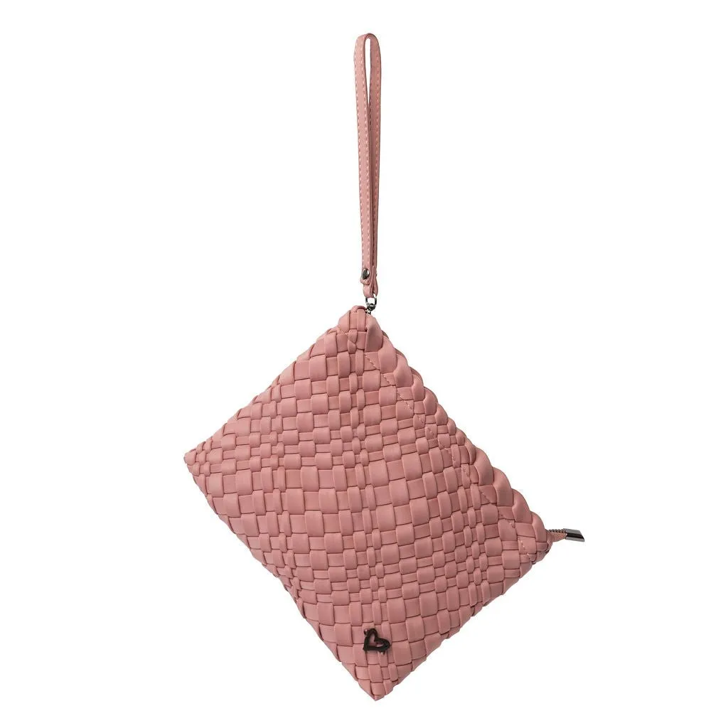 London Large Woven Tote - Rose