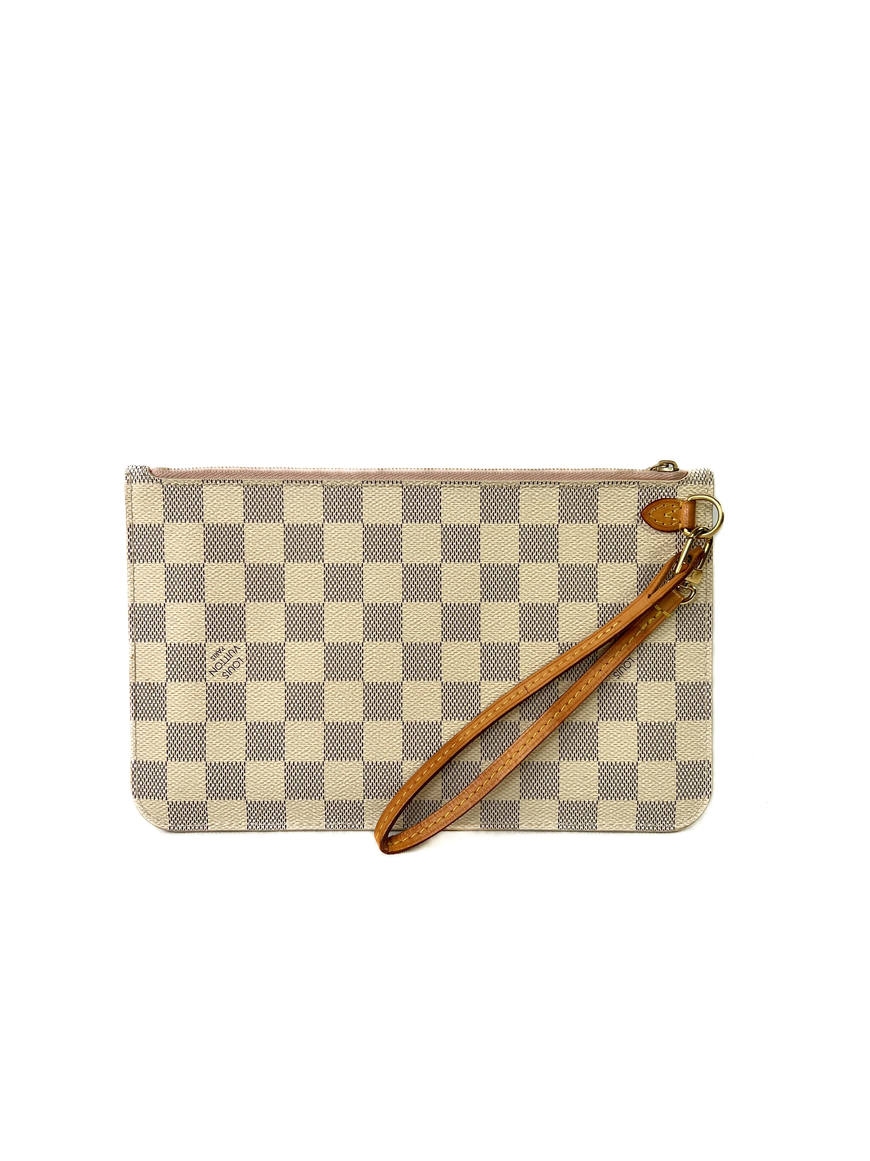 Louis Vuitton Damier Azur neverfull pouch