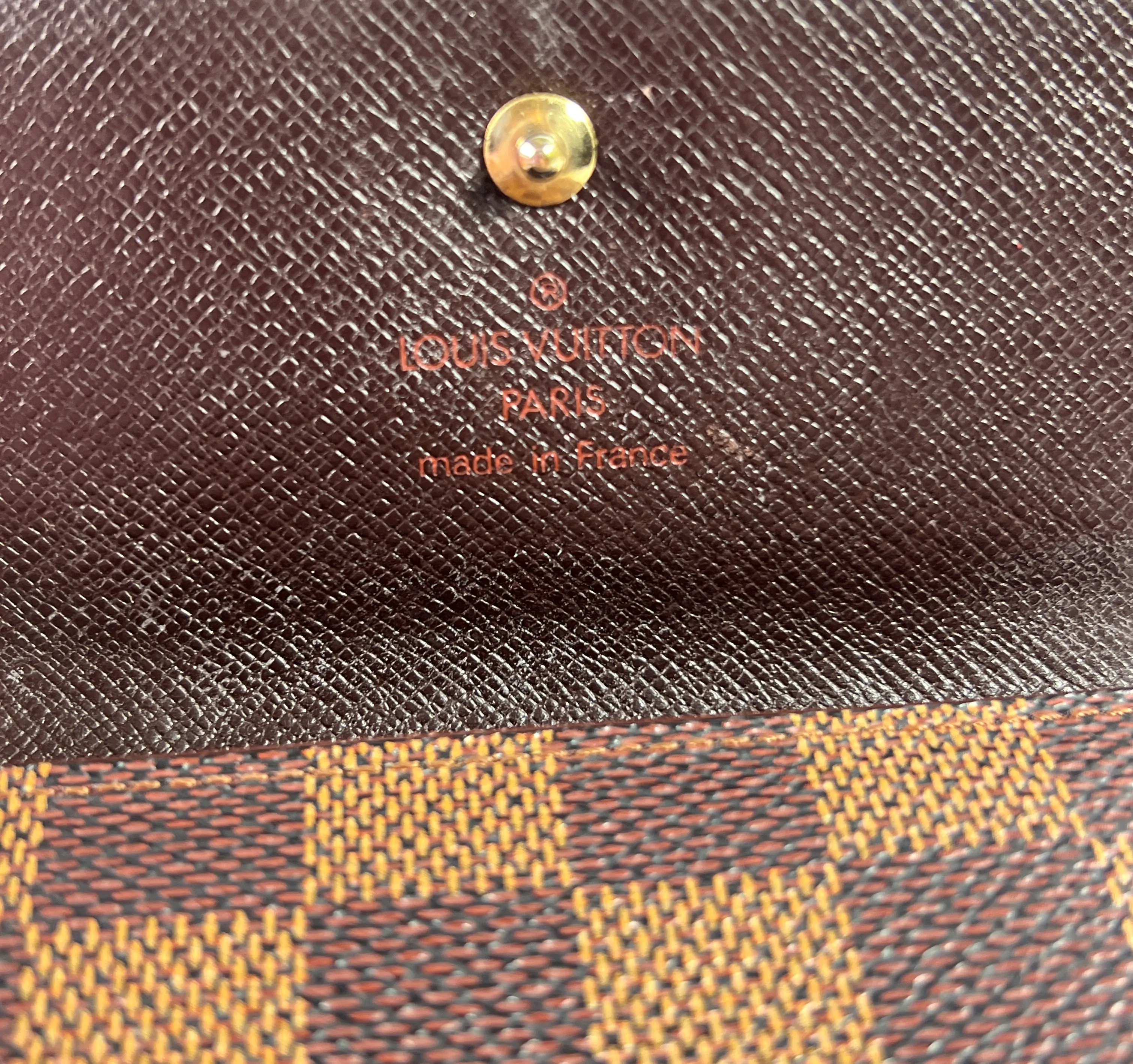 Louis Vuitton Damier Ebene Elise wallet 1998