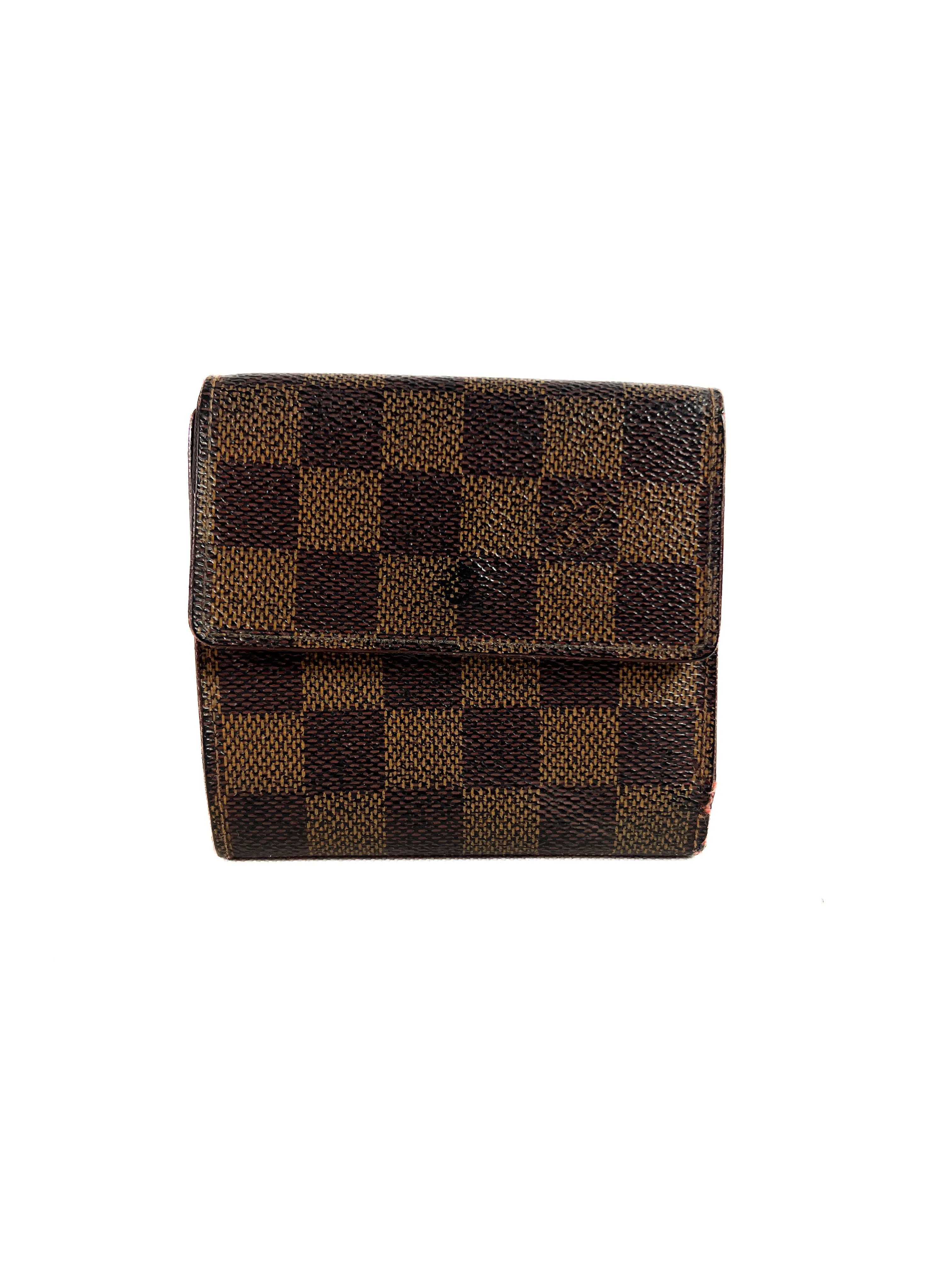 Louis Vuitton Damier Ebene Elise wallet 1998