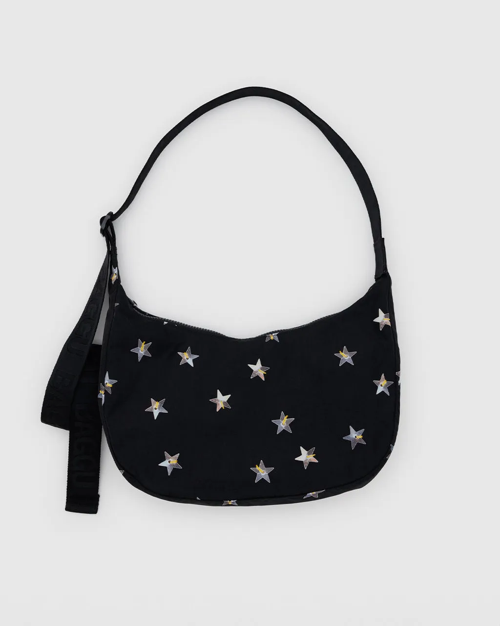 Medium Nylon Crescent Bag - Stars