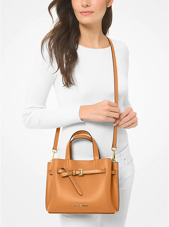 Michael Kors Emilia Small Pebbled Leather Satchel