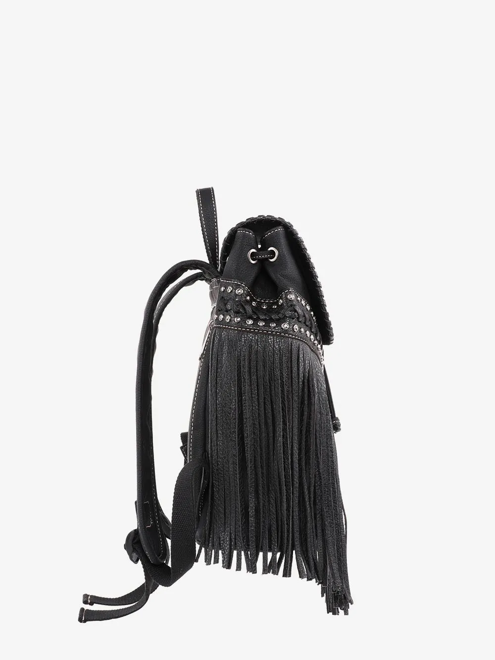 Montana West Fringe Concho Drawstring Backpack