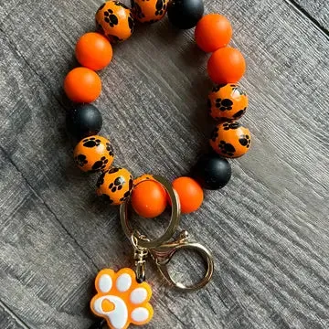 Paw Print Wristlet Keychain