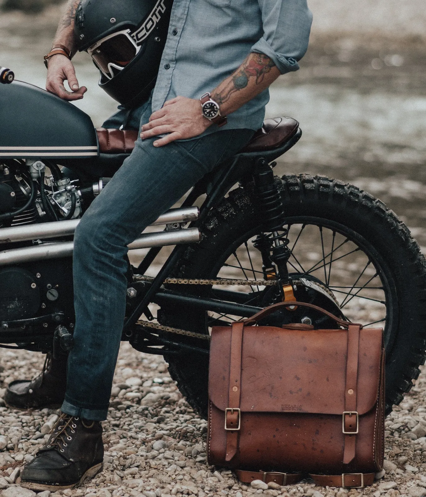 Porter Satchel // Tan Bridle